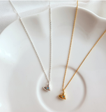 [92.5 Silver] Mini Heart Necklace