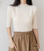 Clare & LeeStand Neck Stretch Knit