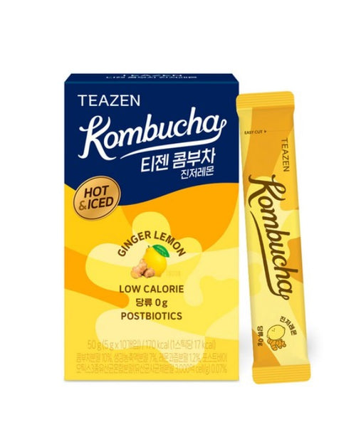 TEAZEN] NEW Hot Kombucha Ginger Lemon 5g * 10 sticks | The best