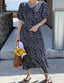 All Over Floral Long Dress - HOLIHOLIC