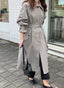 Belted Single Trench Coat - HOLIHOLIC