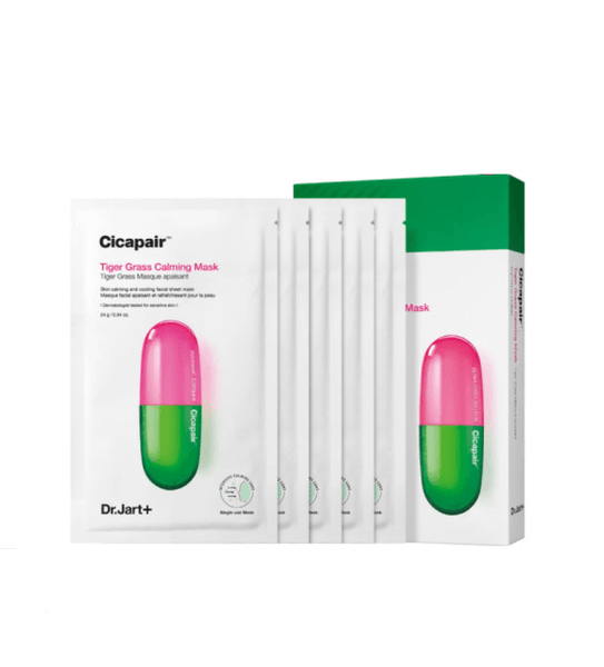 Dr.Jart+ Cicapair Calming Mask - 5er Pack, 25g Pro Maske, Beruhigende Gesichtsmaske Für Empfindliche Haut