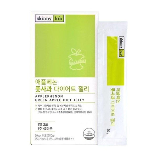 [Skinny Lab] Applephenon Green Apple Diet Jelly 14 sticks