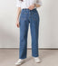 Square Pocketed Wide Leg Jeans - HOLIHOLIC