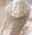 [92.5 Silver] Color Ball Necklace & Bracelet Set -Holiholic