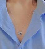 [92.5 Silver] Stone Point Necklace -Holiholic