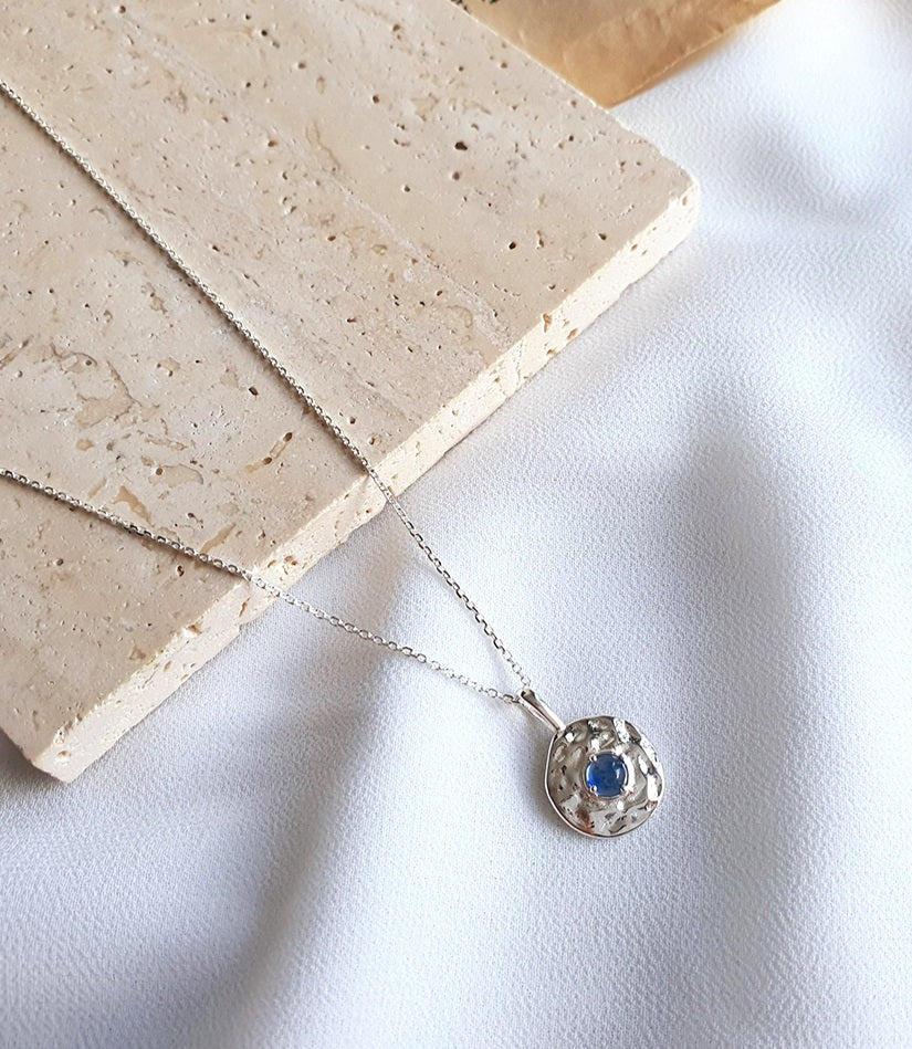 [92.5 Silver] Stone Point Necklace -Holiholic Main image