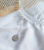 [92.5 Silver] Vintage Simple Necklace with Pendant -Holiholic
