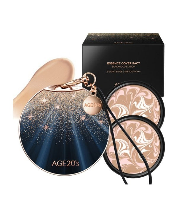 [AGE’20s] Essence Cover Pact #Black Gold Edition 14g x 2ea-Holiholic