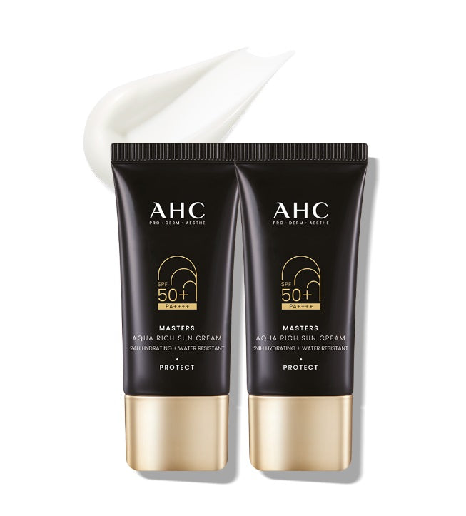 [AHC] 1+1 Masters Aqua Rich Sun Cream 30ml – Sunscreen by AHC l HOLIHOLIC Main image