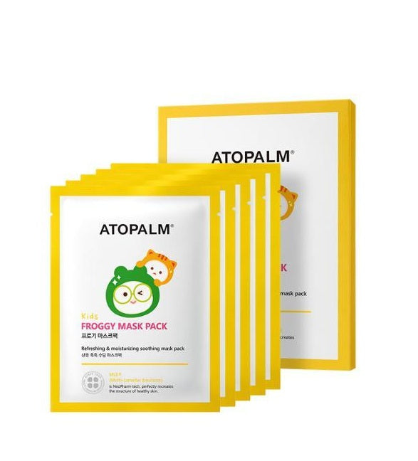 [ATOPALM] Kids Froggy Mask Pack Sheet 5ea – Skin Care Masks & Peels by ATOPALM l HOLIHOLIC Main image