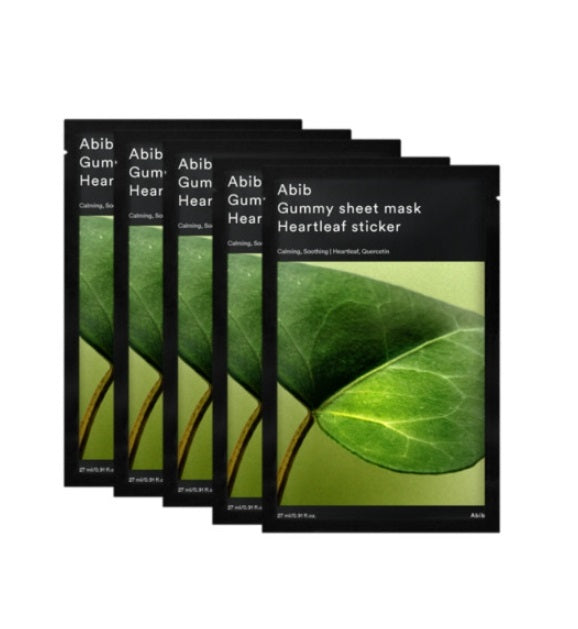 [Abib] Gummy Sheet Mask Heartleaf Sticker 5P-Holiholic