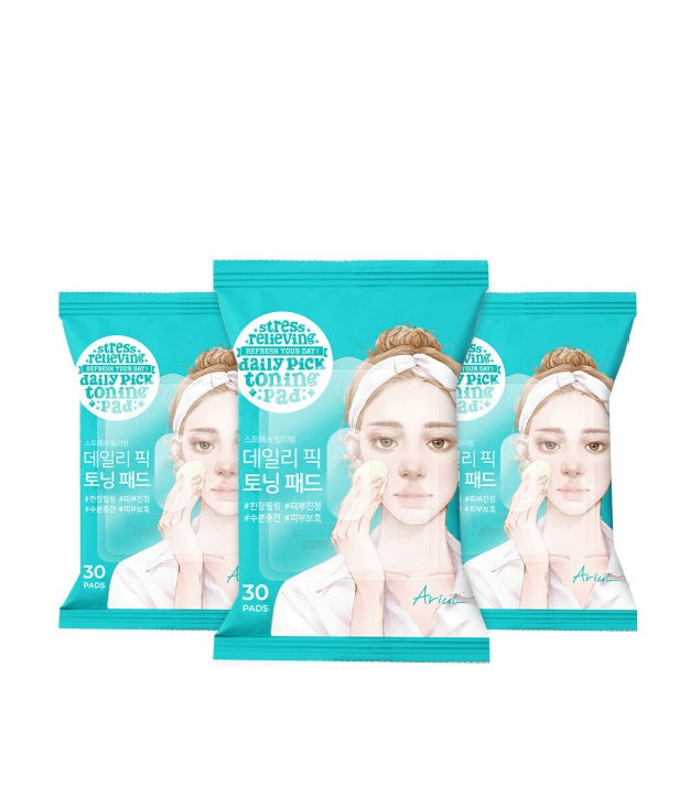 [Ariul] Stress Relieving Daily Pick Toning Pad 30 Sheets-Holiholic