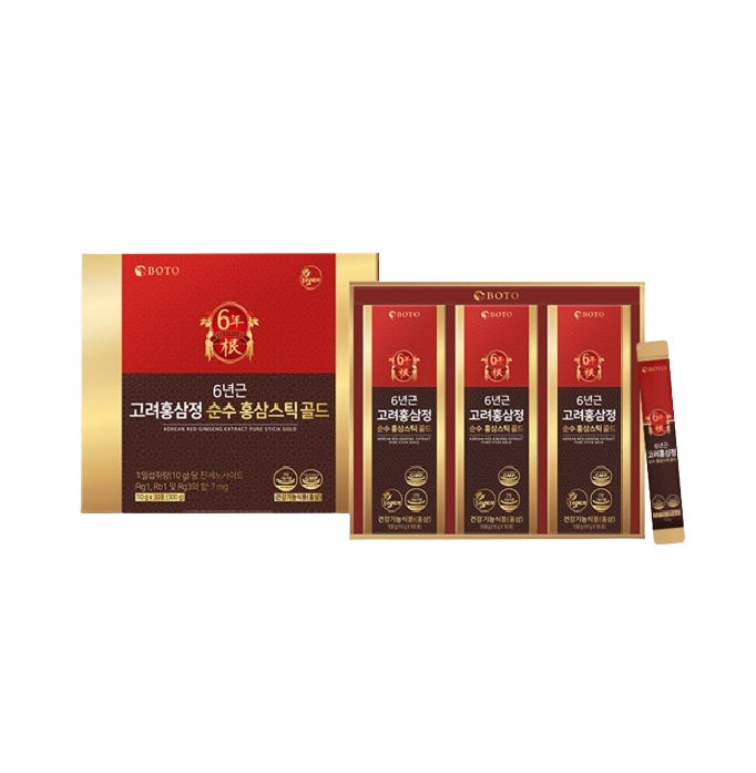 [BOTO] 6 years Korean Red Ginseng Sticks 30 Sticks – Health & Wellness by BOTO l HOLIHOLIC