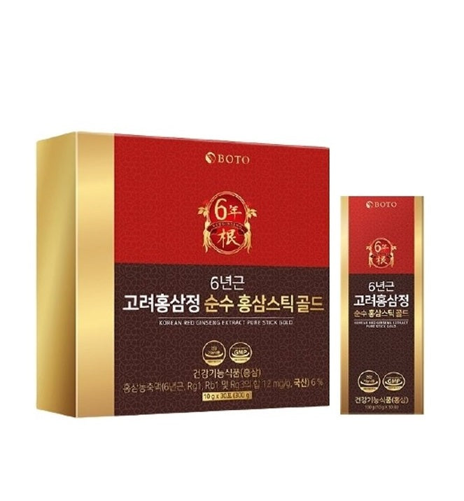 [BOTO] 6 years Korean Red Ginseng Sticks 30 Sticks – Health & Wellness by BOTO l HOLIHOLIC Main image