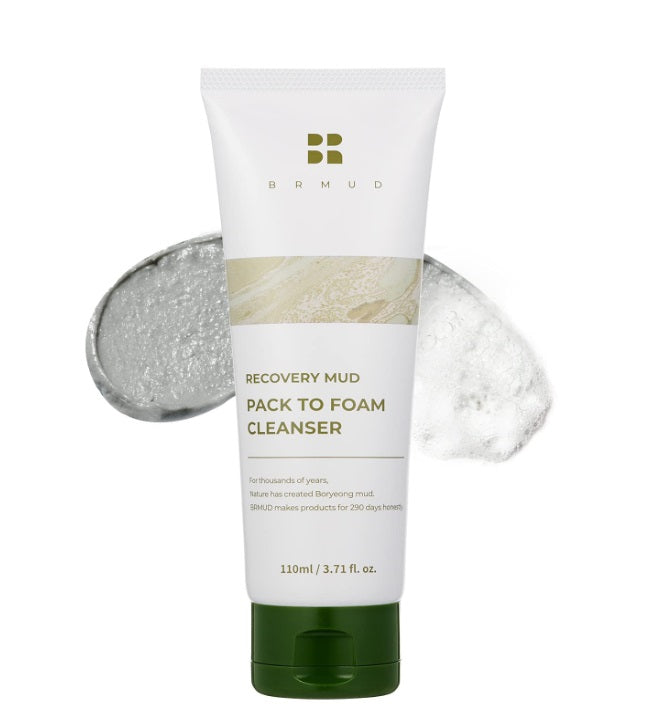 [BRMUD] Recovery Mud Pack To Foam Cleanser – Facial Cleansers by BRMUD l HOLIHOLIC