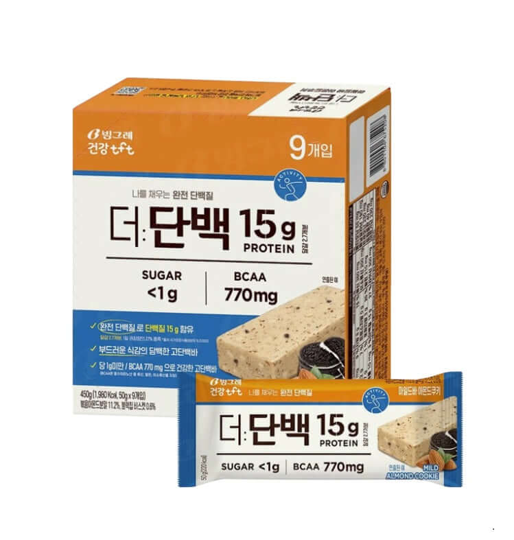 [Binggrae] The Protein Crunchy Bar 9ea – Health & Wellness by Binggrae l HOLIHOLIC