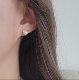 Celena Pearl Stud Earrings-Holiholic