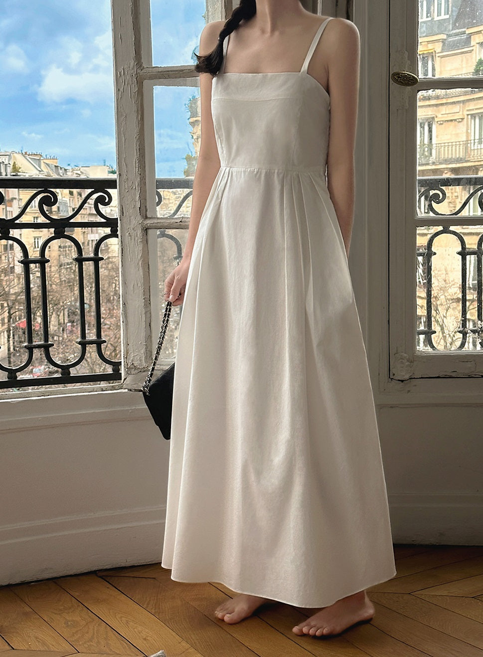 Cotton Bustier Flare Midi Dress with Pocket | The best Dresses HOLIHOLIC Cotton Bustier Flare Midi Dress with Pocket | The best Dresses HOLIHOLIC