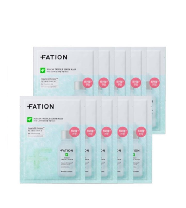 [FATION] Nosca9 Trouble Serum Mask 10ea – Skin Care Masks & Peels by FATION l HOLIHOLIC