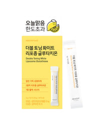 healthy place double toning white glutathione 30 sticks Amazon.com: HEALTHY PLACE Double Toning White Liposome Glutathione Korean  Beauty Supplement – Liposomal L-Glutathione, Vitamin C 500 mg, Vitamin E,  Biotin & Fish Collagen 500 mg, Lime-Lemon Flavor – 30 Packets : main image 1
