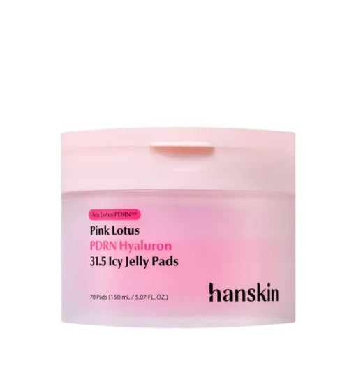 [Hanskin] Pink Lotus PDRN Hyaluron 31.5 Icy Jelly Pads-Holiholic Main image