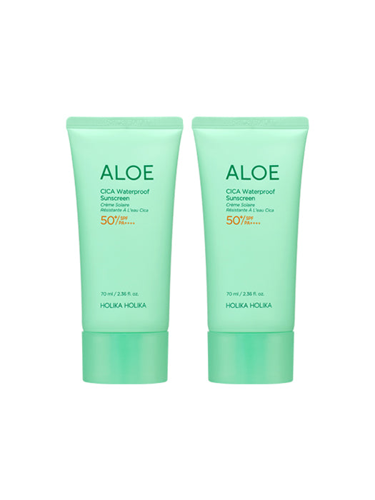 [Holika Holika] 1+1 Aloe Cica Waterproof Sun Cream-Holiholic Main image