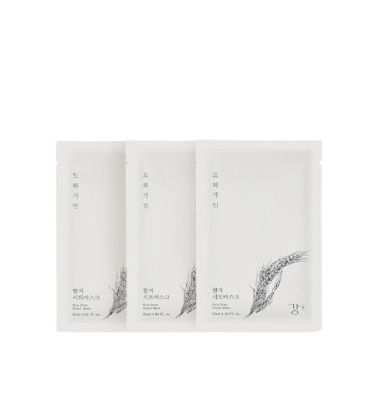 [House of Dowha] Rice Bran Sheet Mask 3ea – Skin Care Masks & Peels by House of Dowha l HOLIHOLIC Main image