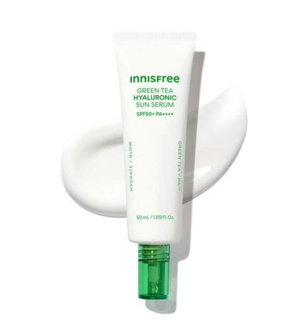 [Innisfree] Green Tea Hyaluronic Sun Serum-Holiholic