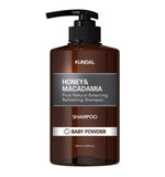 [KUNDAL] Honey & Macadamia Nature Shampoo #Baby Powder 500ml