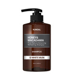 [KUNDAL] Honey & Macadamia Nature Shampoo #White Musk 500ml