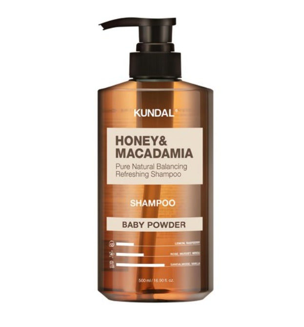 [KUNDAL] Honey & Macadamia Nature Shampoo #Baby Powder 500ml – Shampoo by KUNDAL l HOLIHOLIC