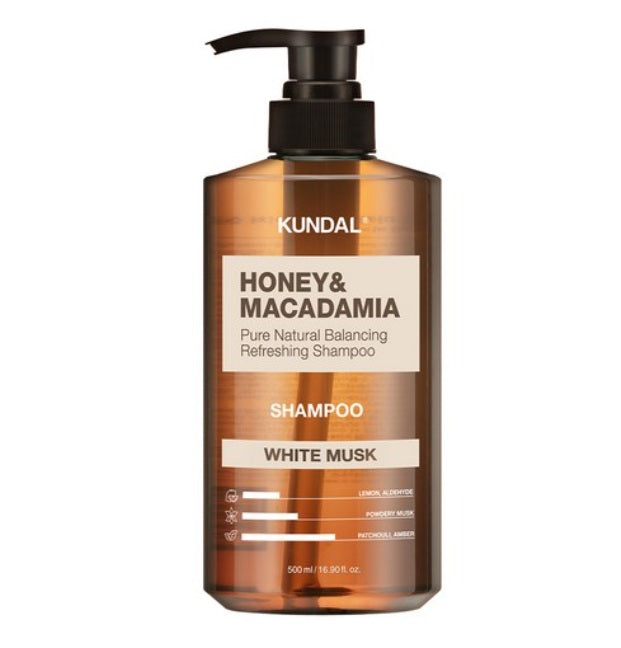[KUNDAL] Honey & Macadamia Nature Shampoo #White Musk 500ml – Shampoo by KUNDAL l HOLIHOLIC