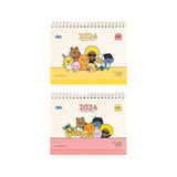 [Kakao Friends, Little Friends] 2024 Small Desk Calendar