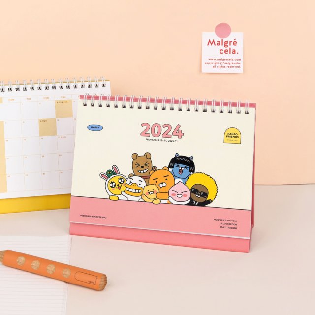 [Kakao Friends, Little Friends] 2024 Small Desk Calendar l Holiholic