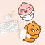 [Kakao Friends, Little Friends] Character Shape Mouse Pad-Holiholic