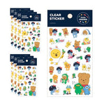 [Kakao Friends, Little Friends] Clear Sticker 8ea-Holiholic