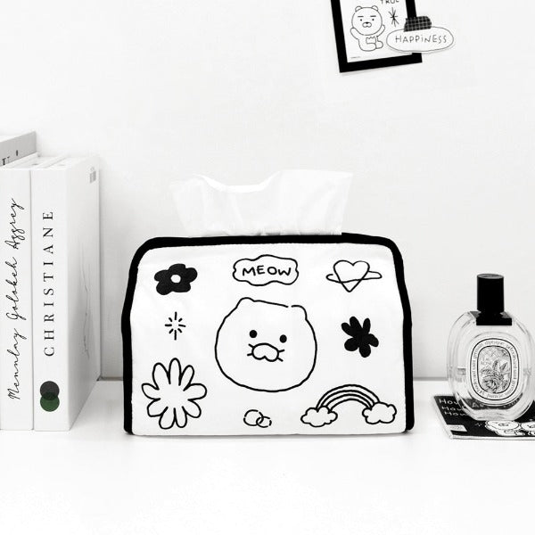Kakao Friends Little Friends Ryan And Choonsik Fabric Tissue Cover Holiholic 0460