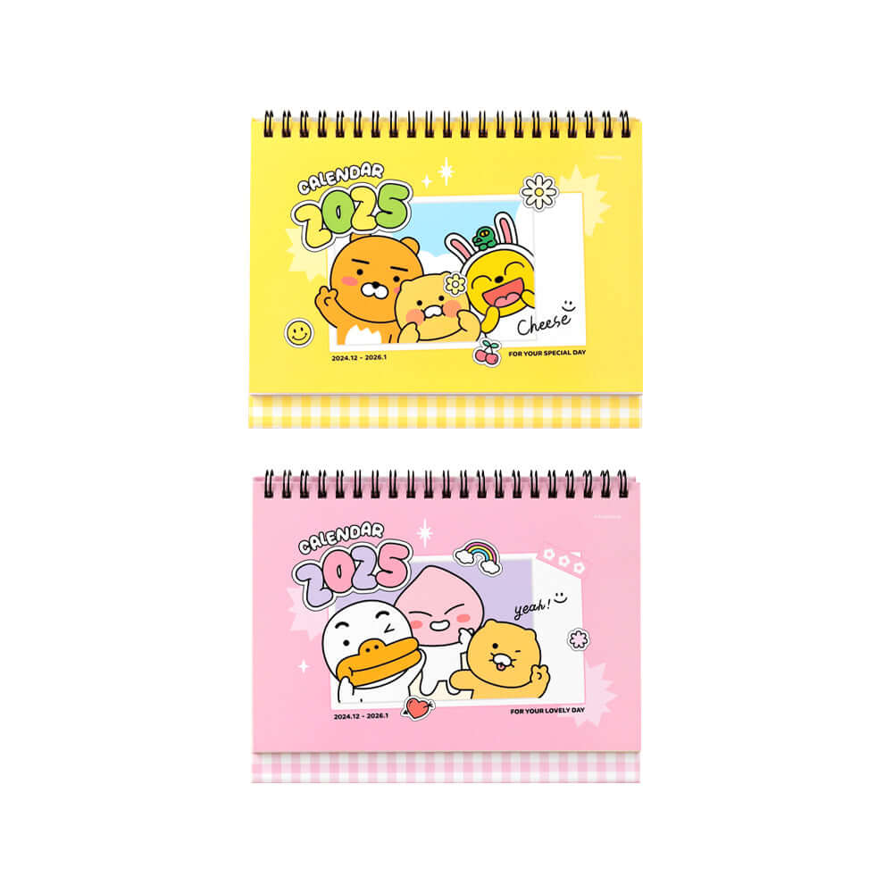 Kakao Friends [Kakao Friends, Little Friends] Say Cheese 2025 Small Desk Calendar
