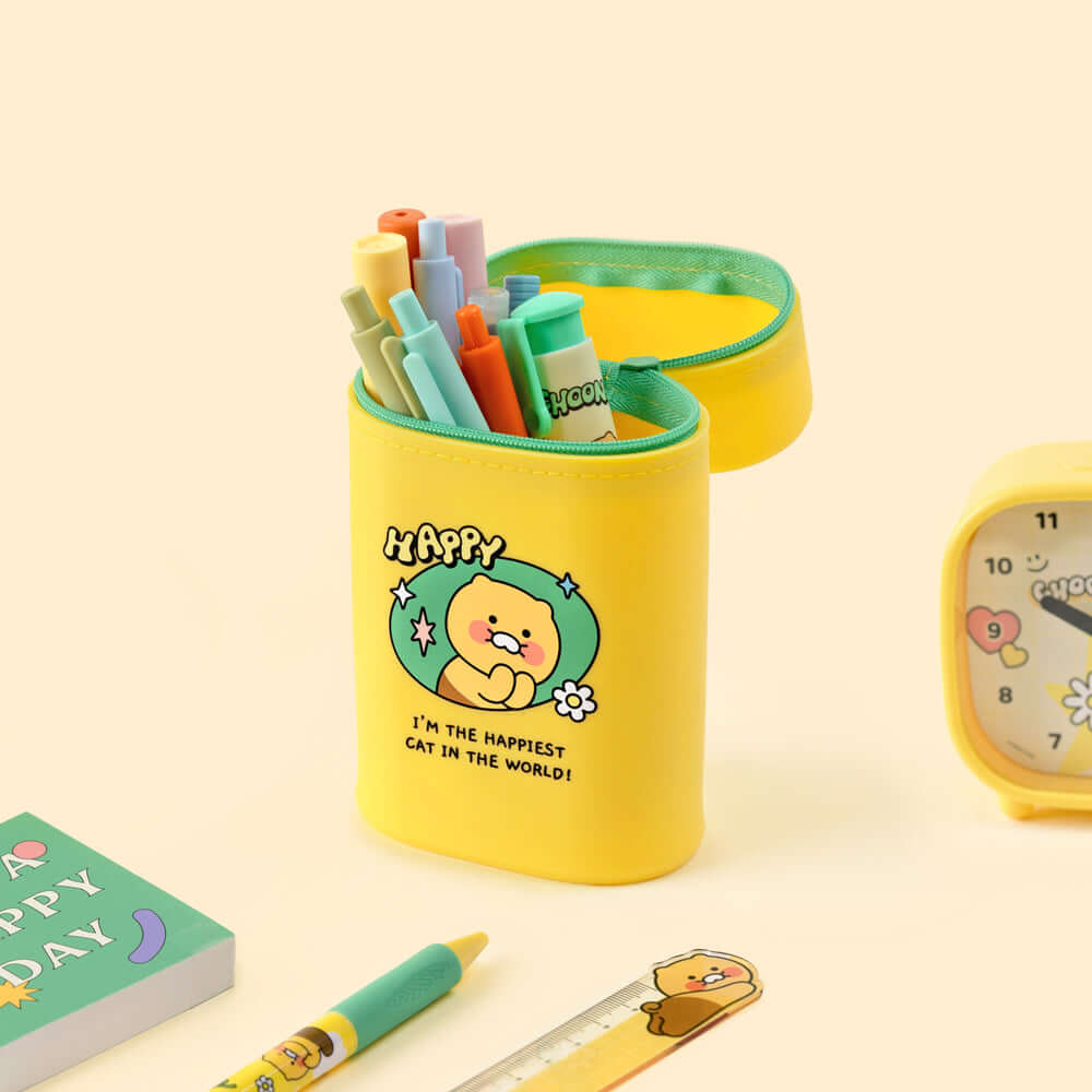 [Kakao Friends, Little Friends] Say Cheese Silicon Standing Pencil Case – Stationery by Kakao Friends l HOLIHOLIC