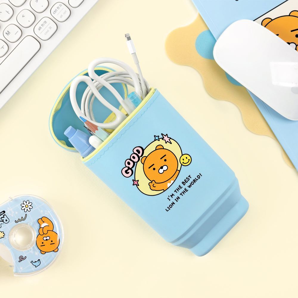 [Kakao Friends, Little Friends] Say Cheese Silicon Standing Pencil Case – Stationery by Kakao Friends l HOLIHOLIC