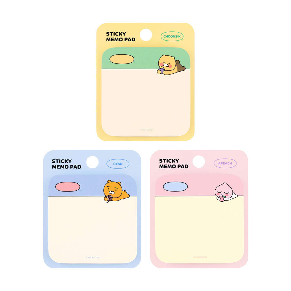 [Kakao Friends, Little Friends] Sticky Memo Pad-Holiholic Main image
