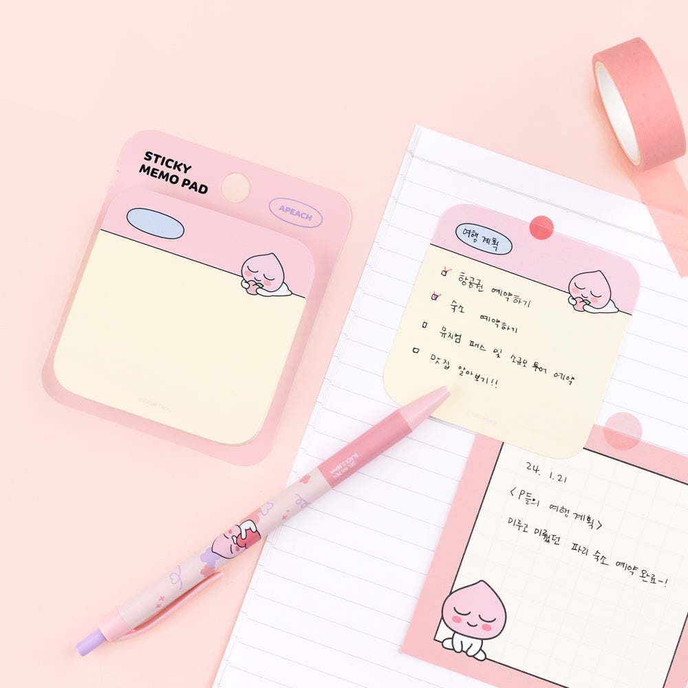 [Kakao Friends, Little Friends] Sticky Memo Pad-Holiholic