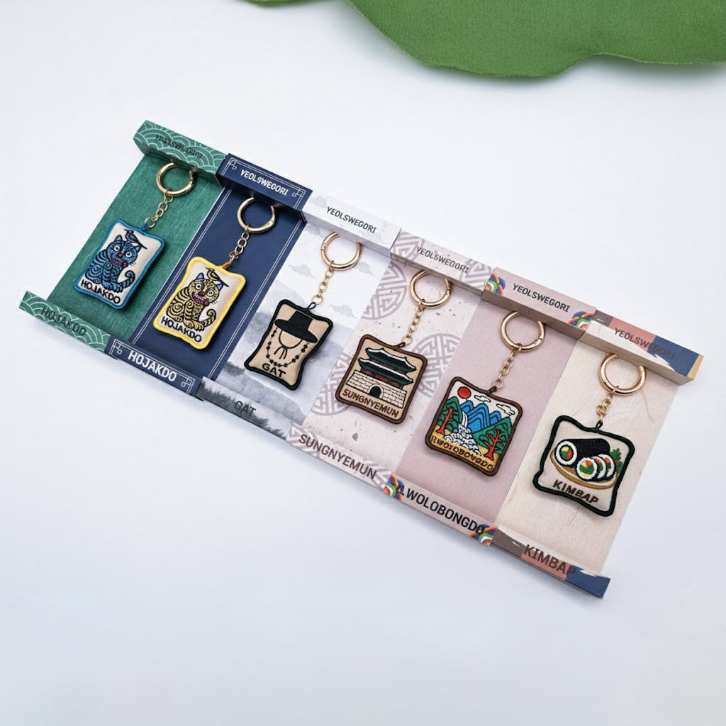 Korean Heritage Embroidered Keyring Set Main image