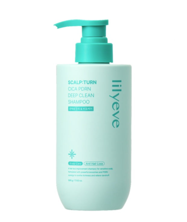 [Lilyeve] Scalp Turn Cica PDRN Deep Clean Shampoo-Holiholic