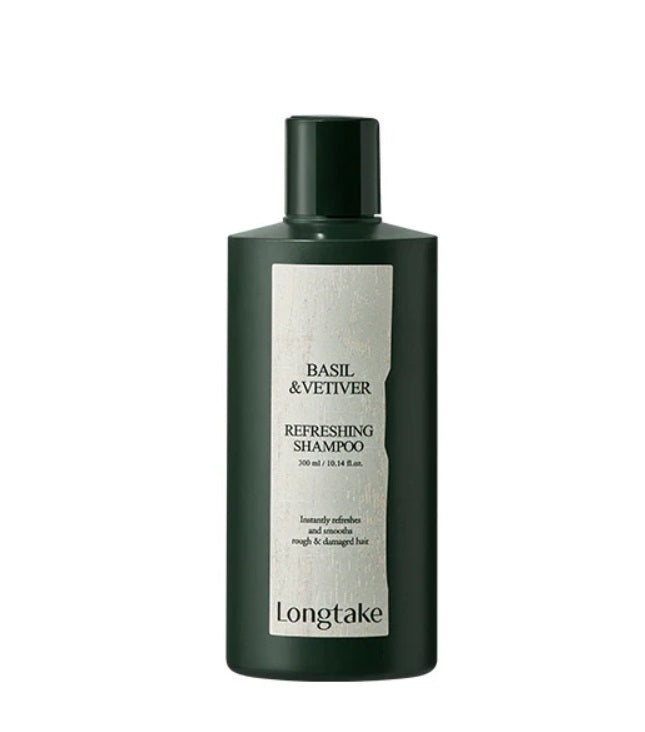 [Longtake] Basil & Vetiver Refreshing Shampoo 300ml – Shampoo by Longtake l HOLIHOLIC