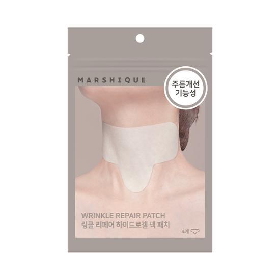 [MARSHIQUE] Wrinkle Repair Hydrogel Neck Patch 4ea – Skin Care Masks & Peels by MARSHIQUE l HOLIHOLIC