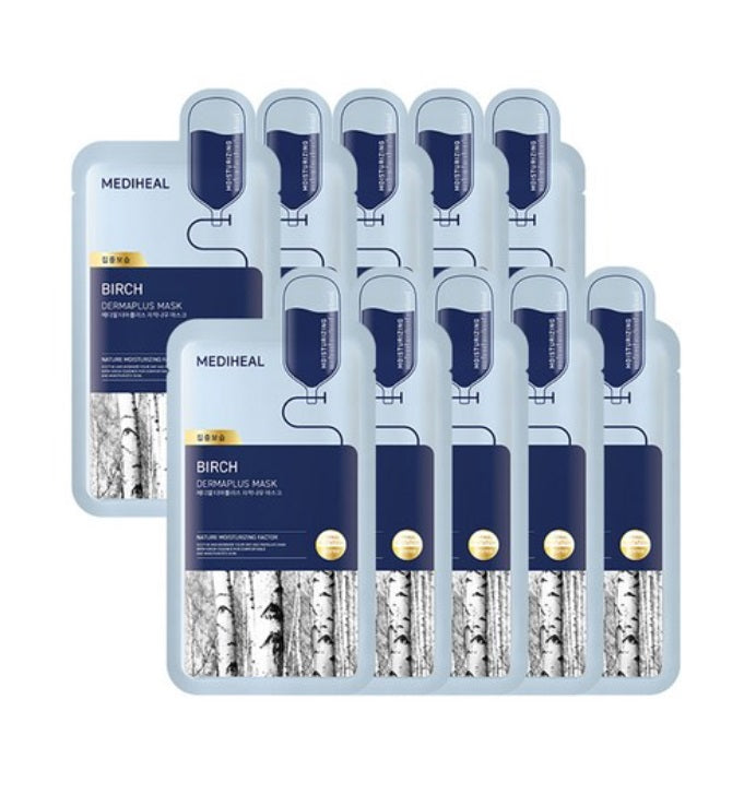 [Mediheal] Dermaplus Birch Mask 10P – Skin Care Masks & Peels by Mediheal l HOLIHOLIC
