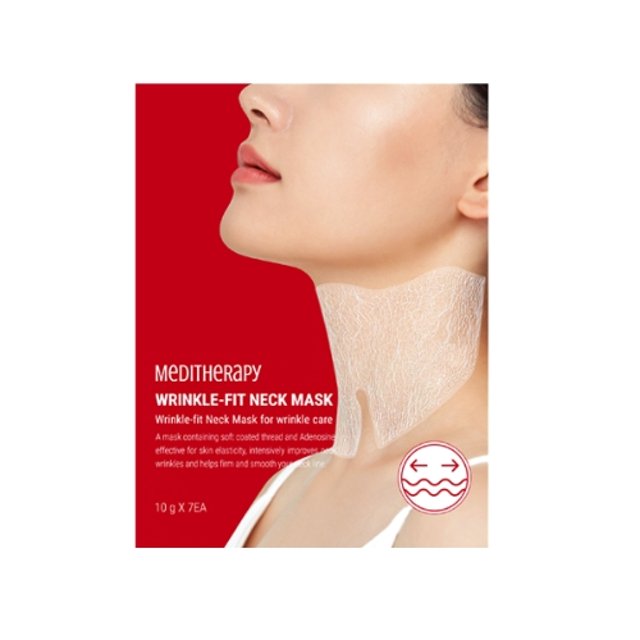 [Meditherapy] Wrinkle-Fit Neck Mask 7 Sheets – Skin Care Masks & Peels by Meditherapy l HOLIHOLIC Main image