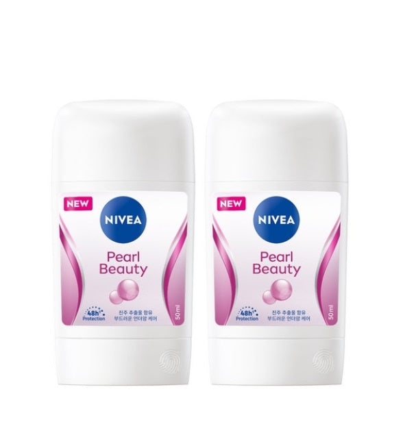 [NIVEA] 1+1 Deodorant Stick Pearl Beauty 50ml
